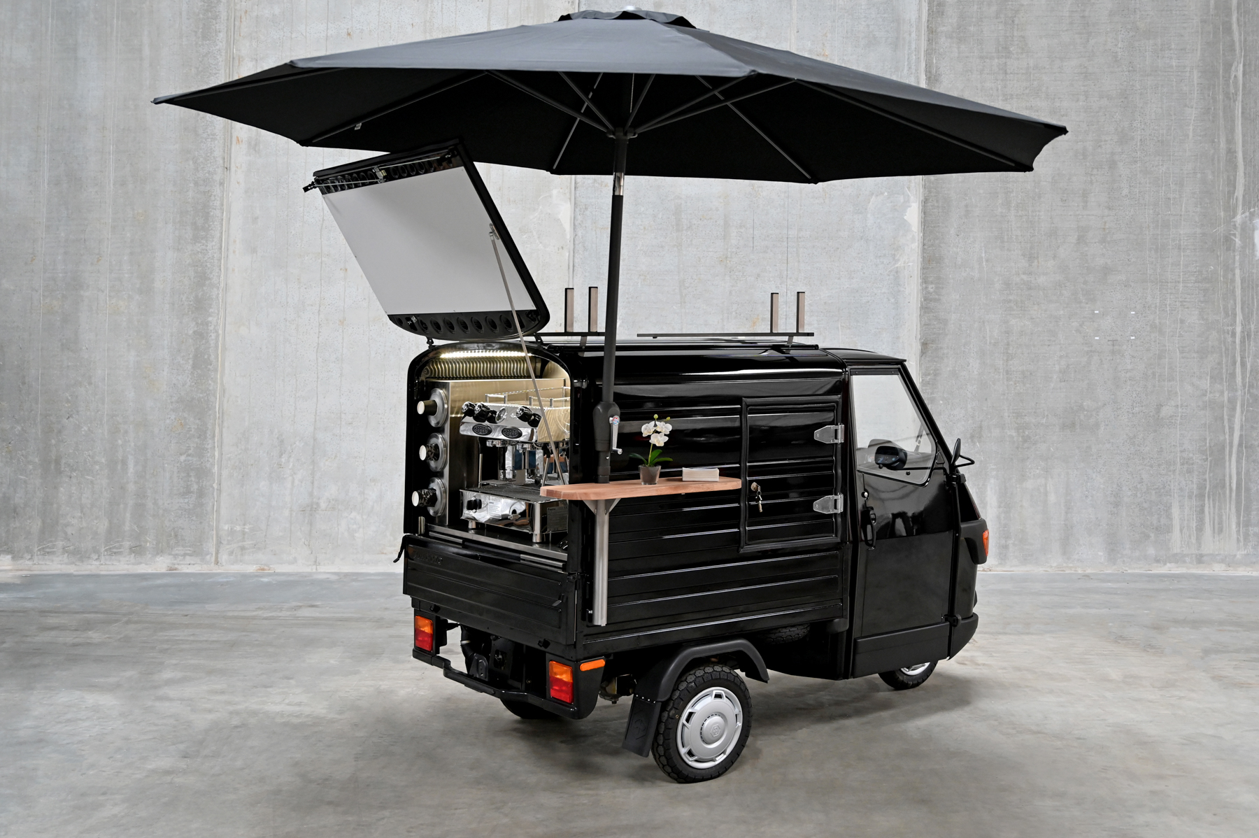 Ape kaffevogn sort - Street Concept